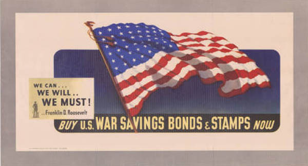 Buy US War Savings Bonds and Stamps Now